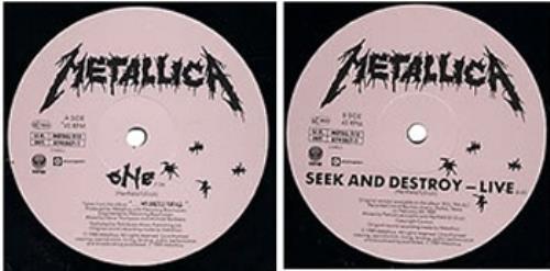 Metallica One - Mislabeled b-side UK 12